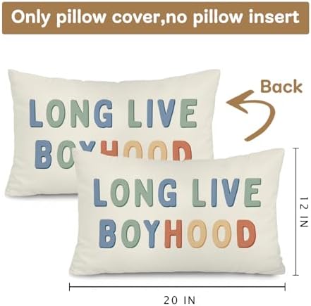 Boho Long Live Boyhood 12x20 Pillow Cover - Image 3