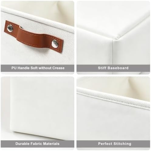 Bagnizer Collapsible Fabric Storage Cubes 11x11 Cube Storage Bins, 4 Pack - Image 6