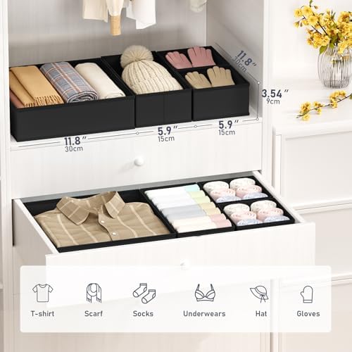 DIMJ Drawer Organizer Clothes 28 Pack - Image 3
