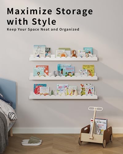 G&W Gruwald Nursery Book Shelves, Nursery Decor - Image 6