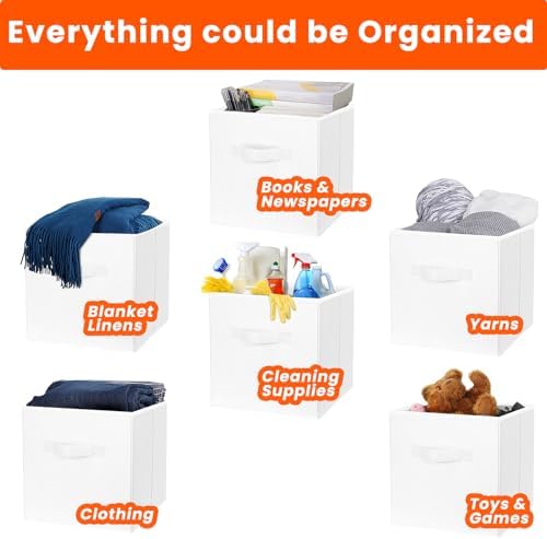 Criusia Storage Cubes, 11 Inch Cube Storage Bins - Image 4