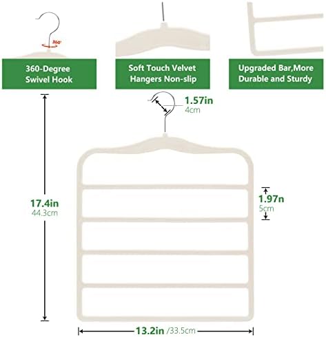 Pants Hangers Space Saving, Organization and Storage - Image 4