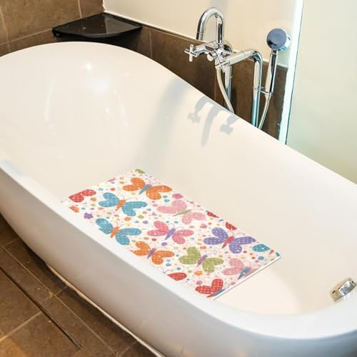 Shower Mat Non Slip, Butterflies Anti Slip Bath Mat - Image 5