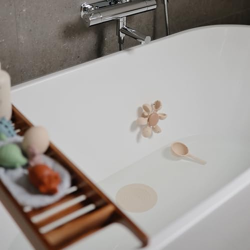 mushie Silicone Drain Stopper 2-Pack | 5.5 inch Diameter Bathtub Flat Suction - Image 5