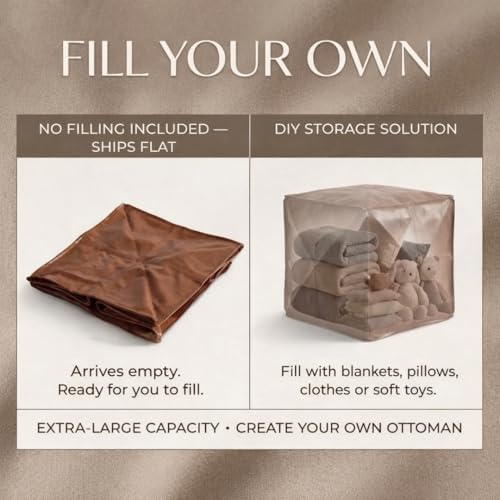 SOFTSOUL DIY Fillable Storage Ottoman – Stuff - Image 3