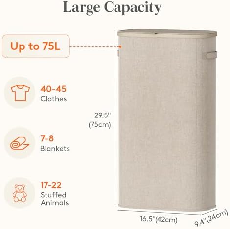 Lifewit Slim Laundry Basket - Image 3