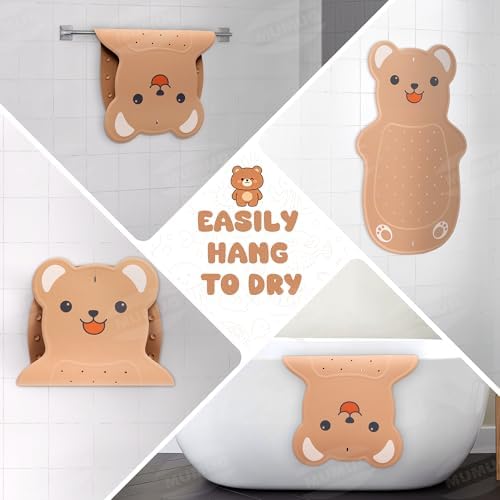 Kids Bathtub Mat Non Slip 30"x18" Soft Rubber Shower Mat - Image 7