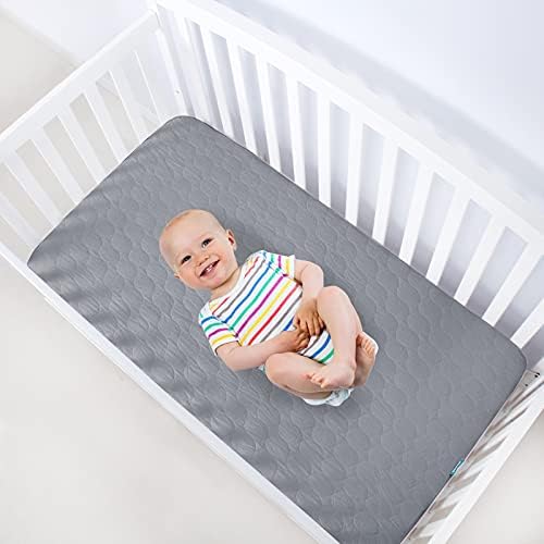 2 Pack Crib Mattress Protector Waterproof Sheets Fitted 52” x 28” - Image 6