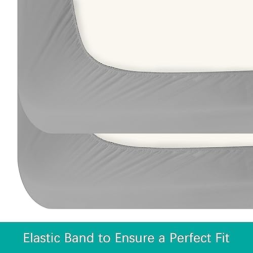Crib Sheets Waterproof 2 Pack for Baby Boys Girls Fitted - Image 4
