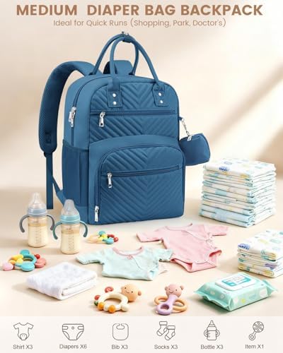 Pritent Diaper Bag Backpack, Baby Bag Backpack Baby Essentials - Image 3