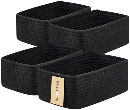 MiniArk Small Storage Baskets for Organizing | Closet Organizer Bins | Shelf by MiniArkStorageBasketsHome