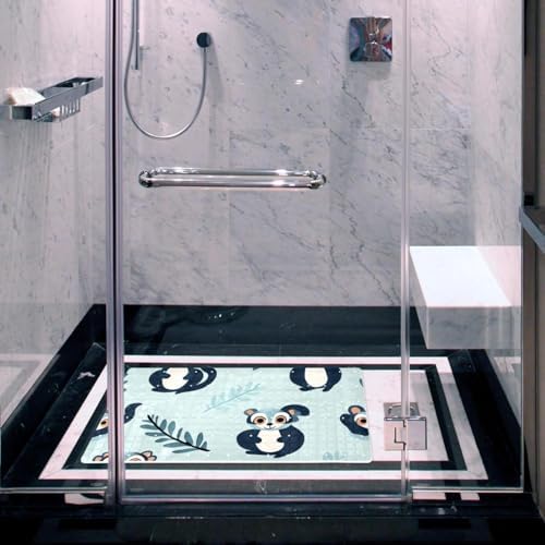 Bathtub Mat Non Slip 26.8x15.1 Inch, Cute Lemur Pattern Shower Mat - Image 6