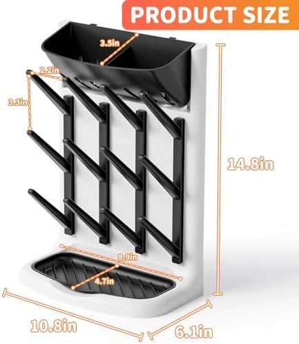 Yieach Larger Vertical Baby Bottle Drying Rack - Image 3