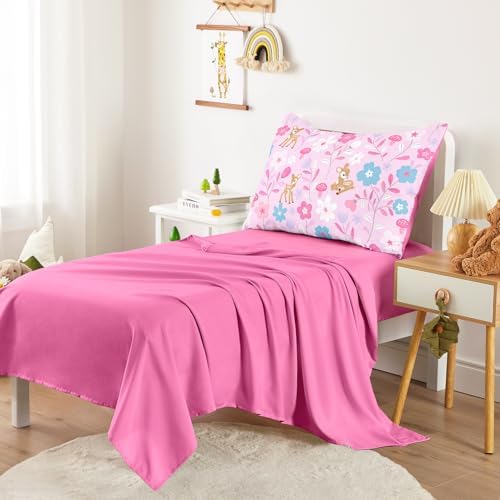 Wake In Cloud - Floral Toddler Bedding Set - Image 4