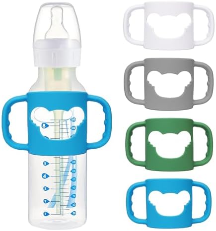 4 Pack Silicone Baby Bottle Handles by AmiTodfo