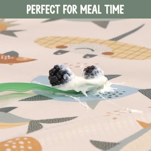 S&T INC. Baby Splat Mat for Under High Chair, Waterproof Highchair Mat for Floor - Image 2
