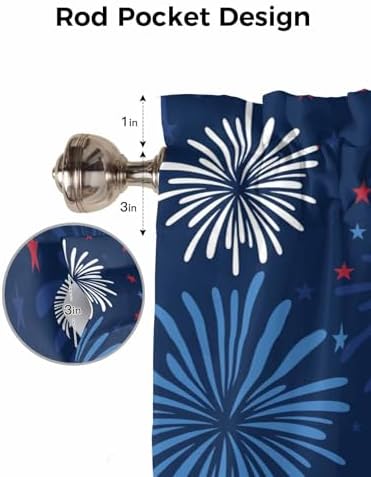 July 4th Kitchen Curtains Valances - Image 7
