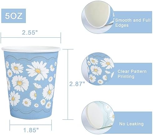 Lamosi 300 Pack 5 oz Paper Cups, Disposable Small Bathroom Water Cups - Image 2