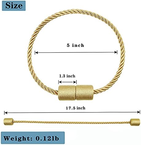 Magnetic Curtain Tiebacks Holdbacks Decorative Tie Backs - Image 2