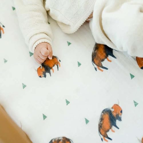 Little Unicorn Premium Crib Sheet | Breathable & Super-Soft Muslin Fabric - Image 4