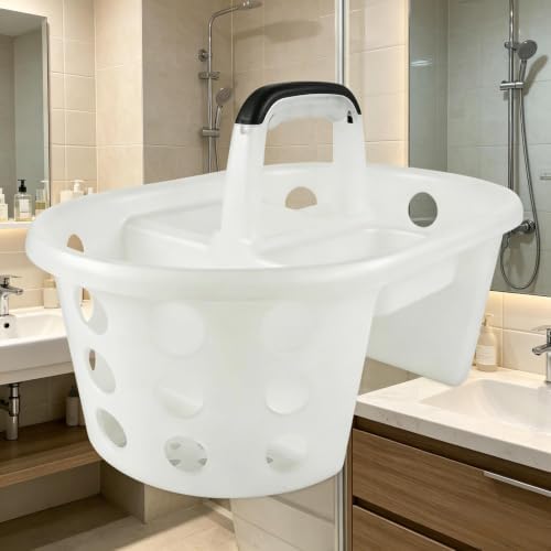 Portable Shower Caddy Plastic Shower Basket Organizer Divided Bathroom Caddy - Image 5