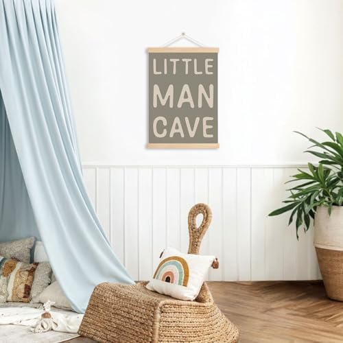 DNEULYR Little Man Cave Wall Art Poster, Baby Boy Nursery Decor, Nursery Wall - Image 3
