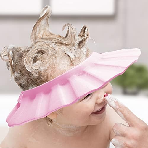 Baby Shower Cap Soft Adjustable Baby Bath Head Cap Visor - Image 4