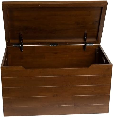 eHemco Solid Hardwood Storage Trunk, 35.5x18.63x19.5“ - Image 4