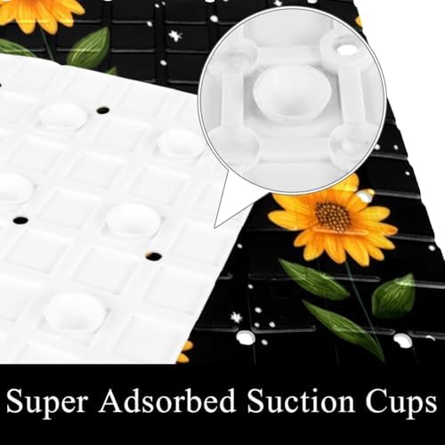 Shower Mat Bathtub Mat, 26.8x15.1 inch, Non-Slip Bath Mat - Image 3