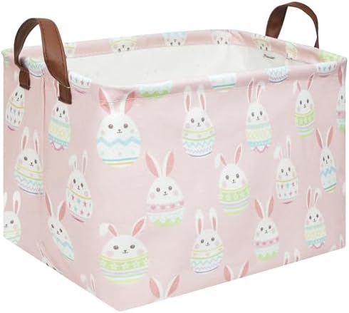 FXOLCSHE Rectangular Easter basket, Girl Easter basket, Nursery Hamper by FXOCSHE