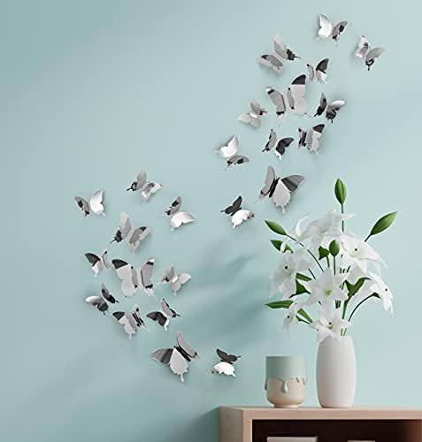 Silver Butterfly Wall Decals - Image 2