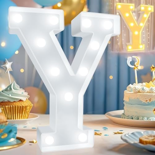 Pooqla LED Marquee Letter Lights, Warm White and Cool White Decorative Lighted by Pooqla