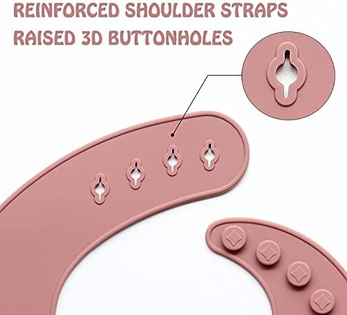 Ginbear Silicone Bibs Set for Babies 2 Pack 6 M+ - Image 4
