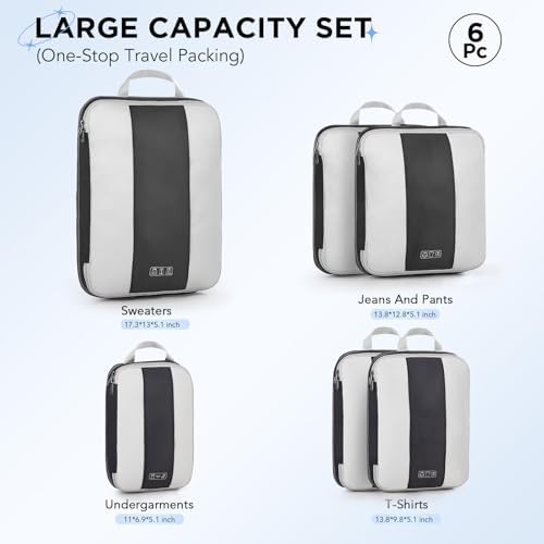 OlarHike 6 Set Compression Packing Cubes - Image 2