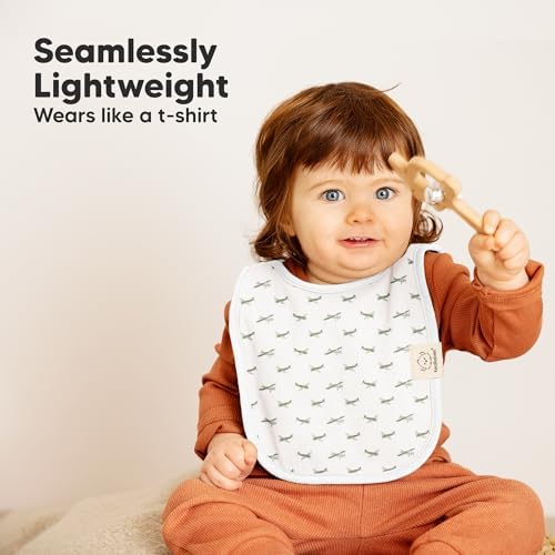 KeaBabies 8-Pack Bibs for Baby Girls, Pullover Baby Bibs - Image 5