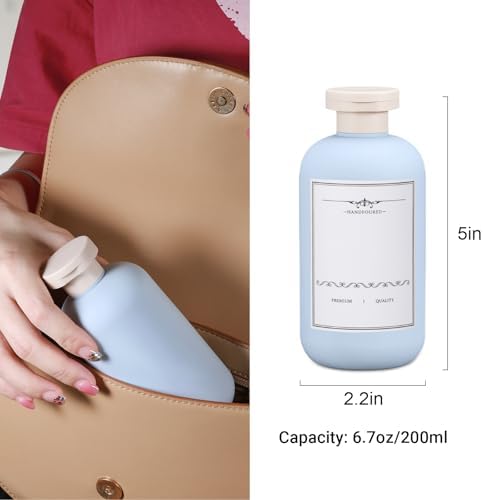 6.8oz Travel Bottles for Toiletries, Empty Plastic Squeeze Bottles - Image 5