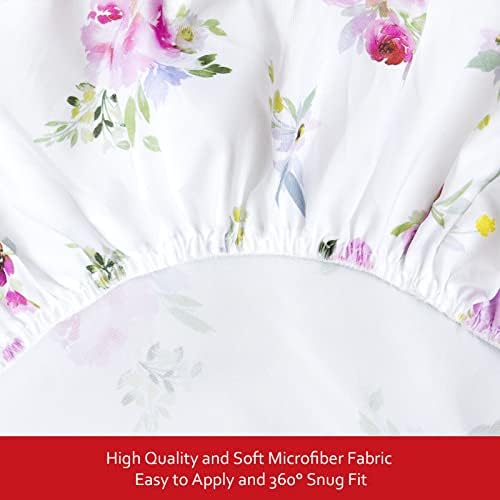 Moonsea Crib Sheets for Girls 4 Pack, Fitted Crib Sheets - Image 3