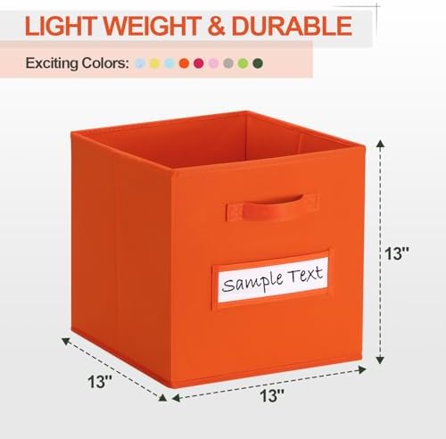 13x13 storage cube bins Foldable Fabric storage cubes - Image 2