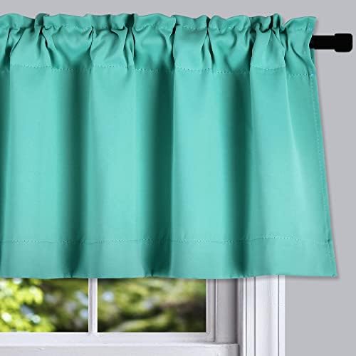 DONREN Turquoise Window Valances - Image 2