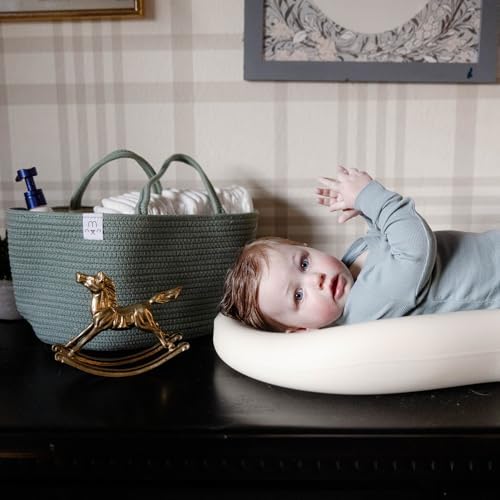 Natemia Rope Diaper Caddy Organizer – Nursery Storage Basket - Image 3