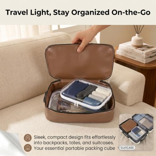 3 Pack Clear Hard Shell Zipper Case, Large Diaper Bag Organizer - Image 7
