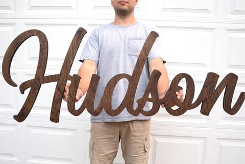 Personalized Wooden Name Sign Cutout by Custom
