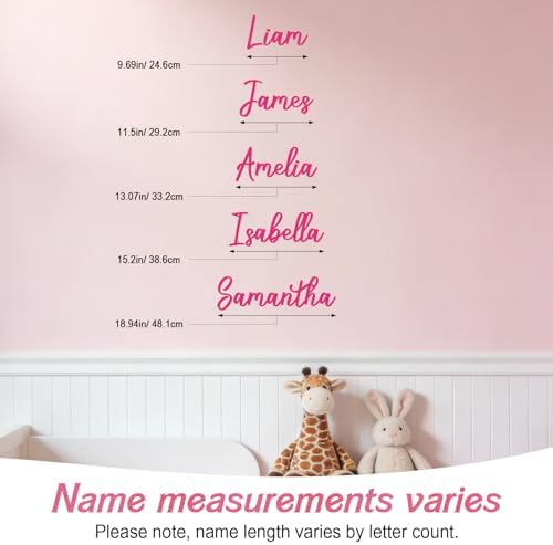 Boao Personalized Name Letter Wall Decal, Classic Cursive - Image 5