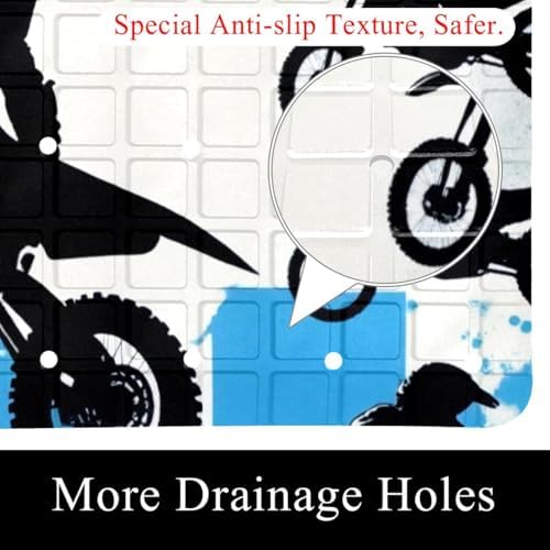 Shower Mat Bathtub Mat, 26.8x15.1 inch, Non-Slip Bath Mat - Image 2