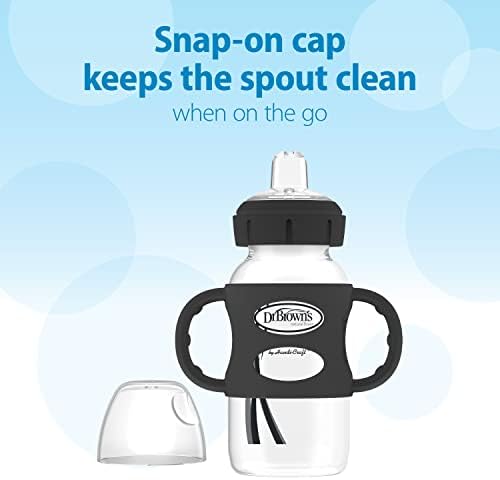 Dr. Brown’s Milestones Wide-Neck Transitional Sippy Bottle - Image 4