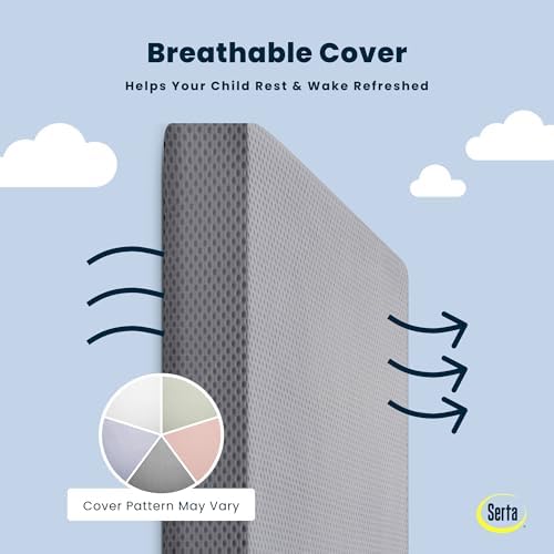 Serta Perfect Start Breathable Limited Two -Stage Crib Mattress and Toddler - Image 3