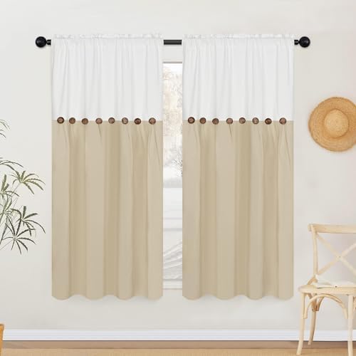 FRAMICS Farmhouse Cotton Linen Curtains - Image 2