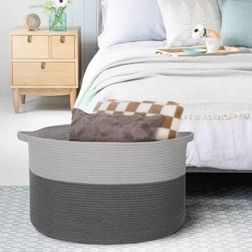 MEGASKET Extra Large Rope Basket, XXXL Woven Storage Basket, Large Blanket - Image 4