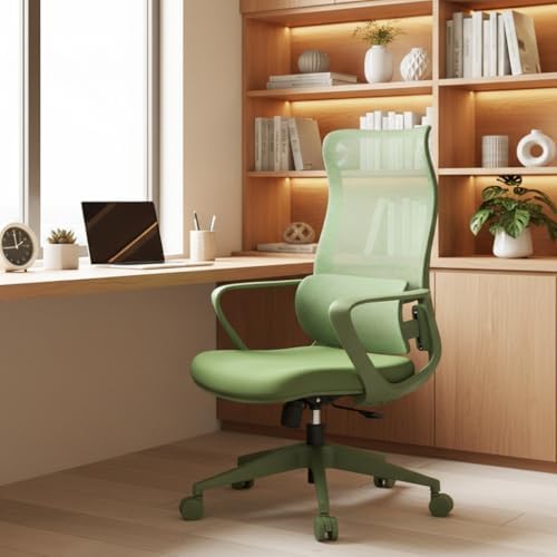 High Back Ergonomic Colorful Office Chair, Breathable Nylon Mesh Desk Chair by hujusko