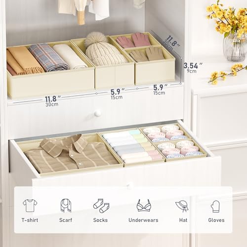 DIMJ Drawer Organizer Clothes - Image 3